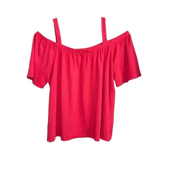 Velvet By Graham & Spencer (EUC) Cold Shoulder Top Size XL, 100% Cotton - Picture 4 of 9